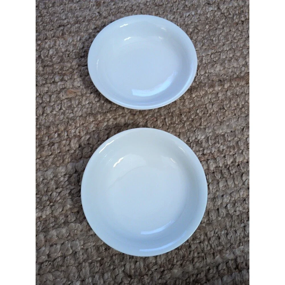 Pottery Barn China PB White Cereal Bowl 8.5 Inches Set Of 2 NWOT